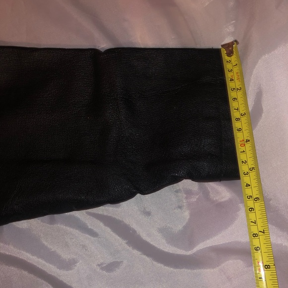 Women's Black Leather Jacket 2XL - Picture 13 of 16
